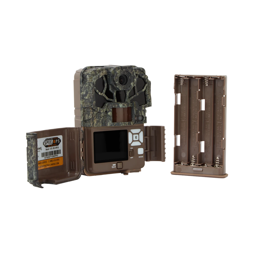 Browning Spec Ops Elite HP5 Ultra Trail Camera – BTC-8E-HP5, LCD Screen & Battery Compartment Open