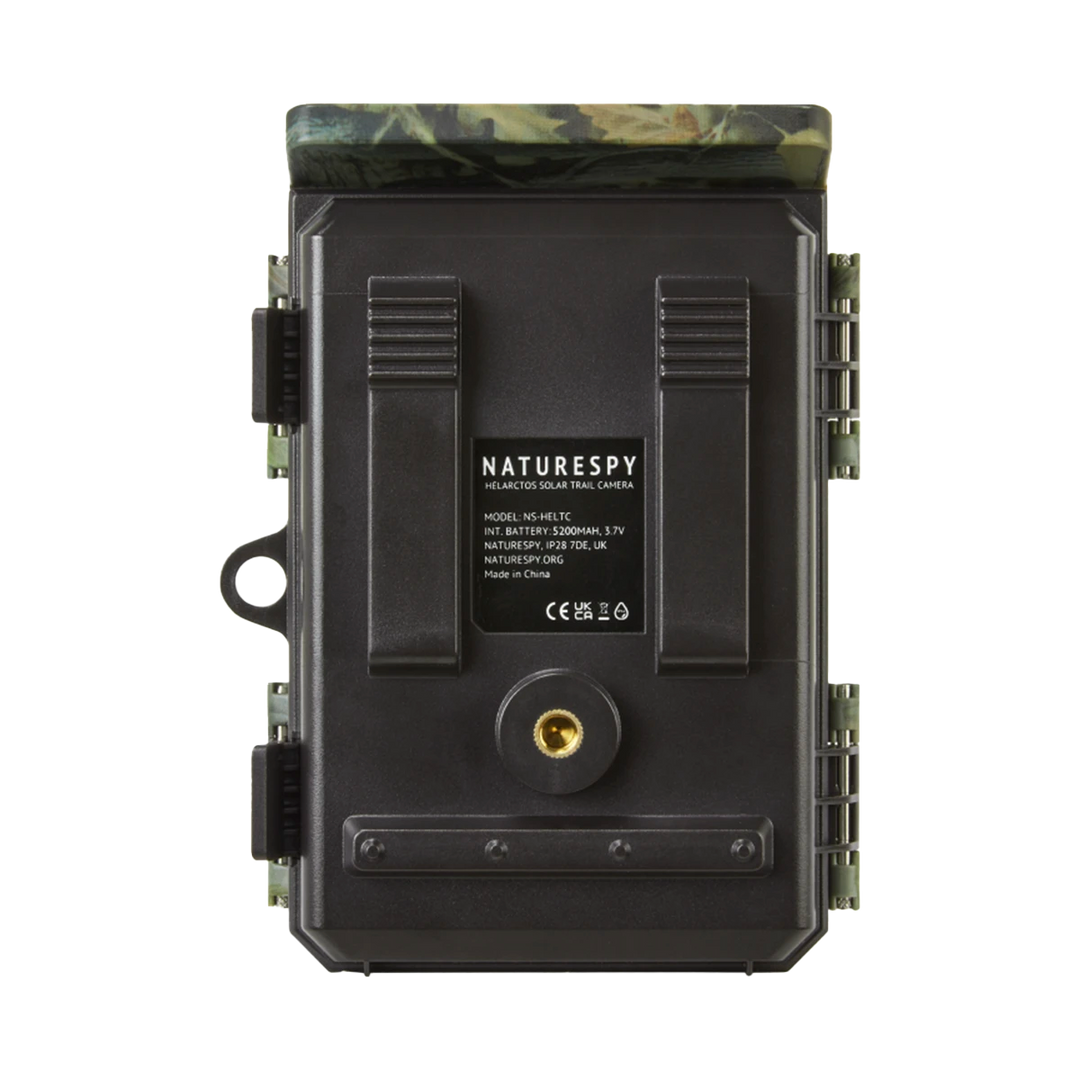 NatureSpy Helarctos WiFi Solar wildlife camera back of camera