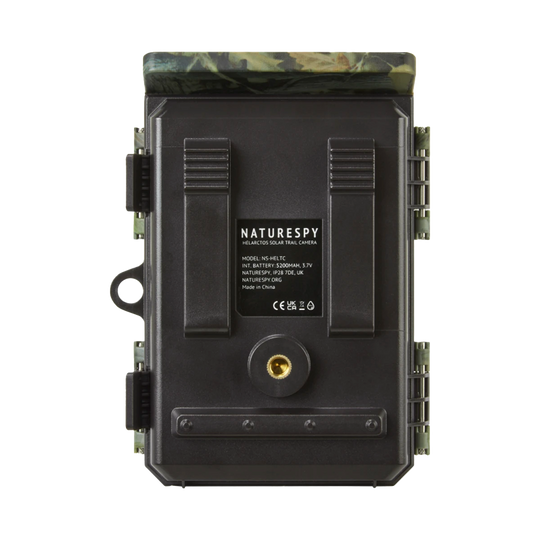 NatureSpy Helarctos WiFi Solar wildlife camera back of camera