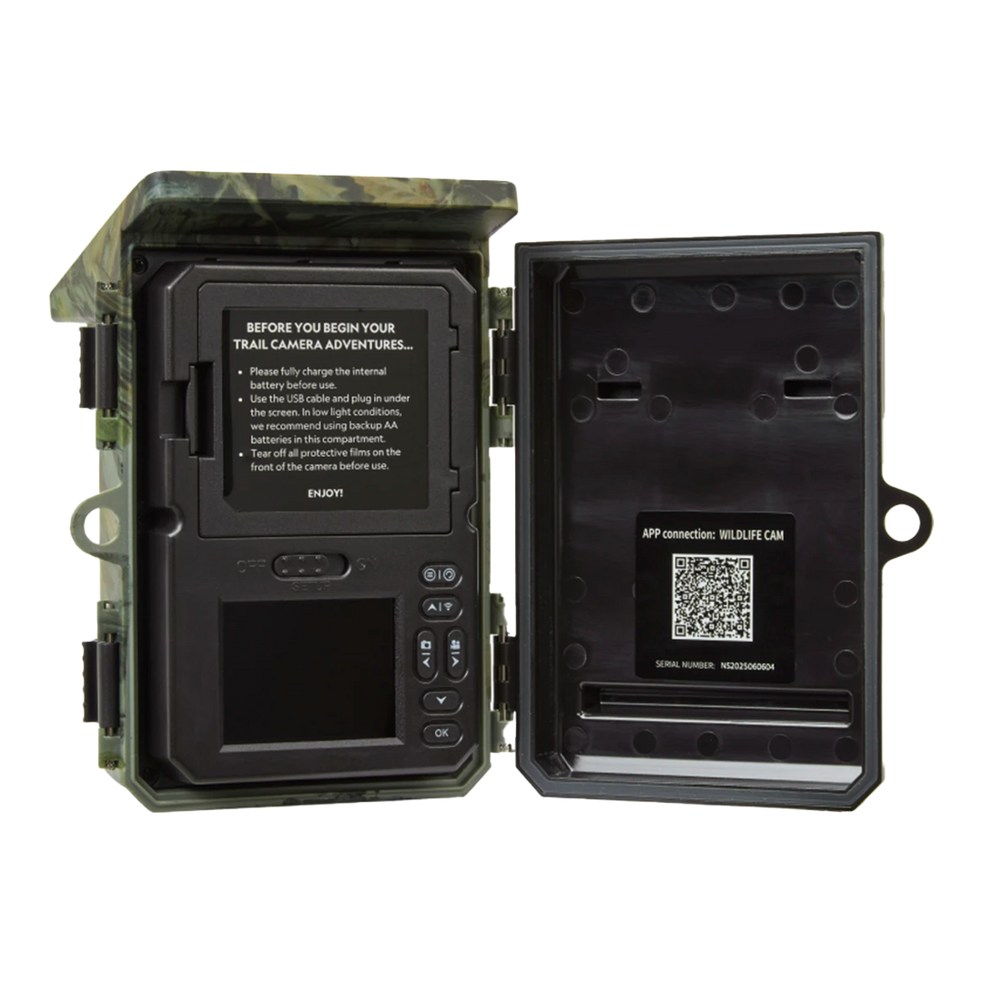 NatureSpy Helarctos WiFi Solar wildlife camera open inside door