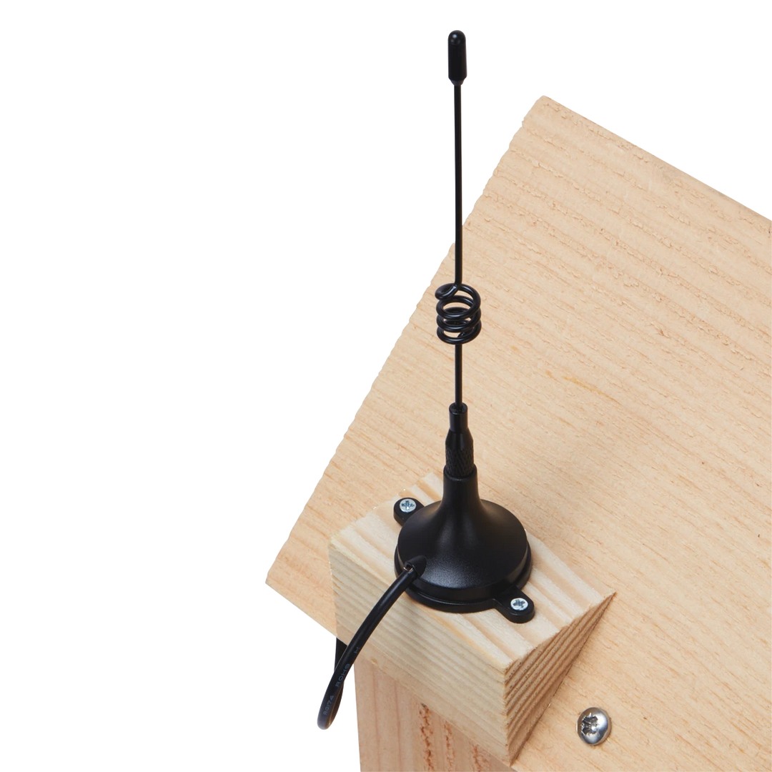 NatureSpy WiFi Solar Nestbox Cam – Aerial Attached To Nestbox