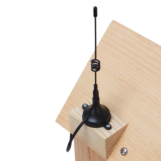 NatureSpy WiFi Solar Nestbox Cam – Aerial Attached To Nestbox