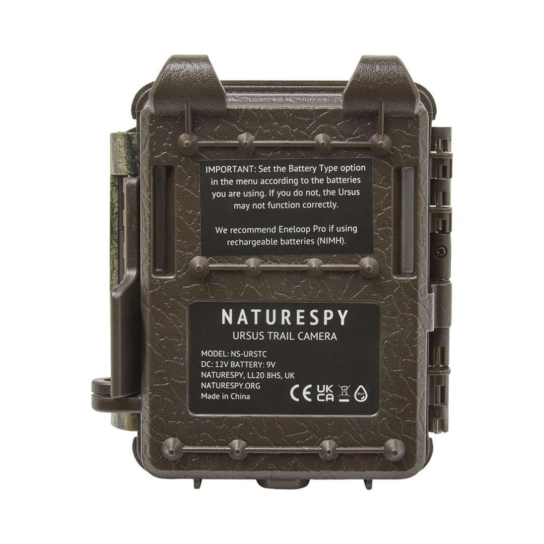 NatureSpy Ursus Wildlife Trail Camera – No-Glow IR Trail Camera, Rear Plate