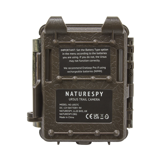 NatureSpy Ursus Wildlife Trail Camera – No-Glow IR Trail Camera, Rear Plate