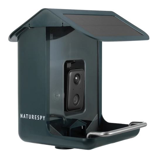 NatureSpy BirdCam Pro – Solar WiFi Bird Feeder Camera, Front View