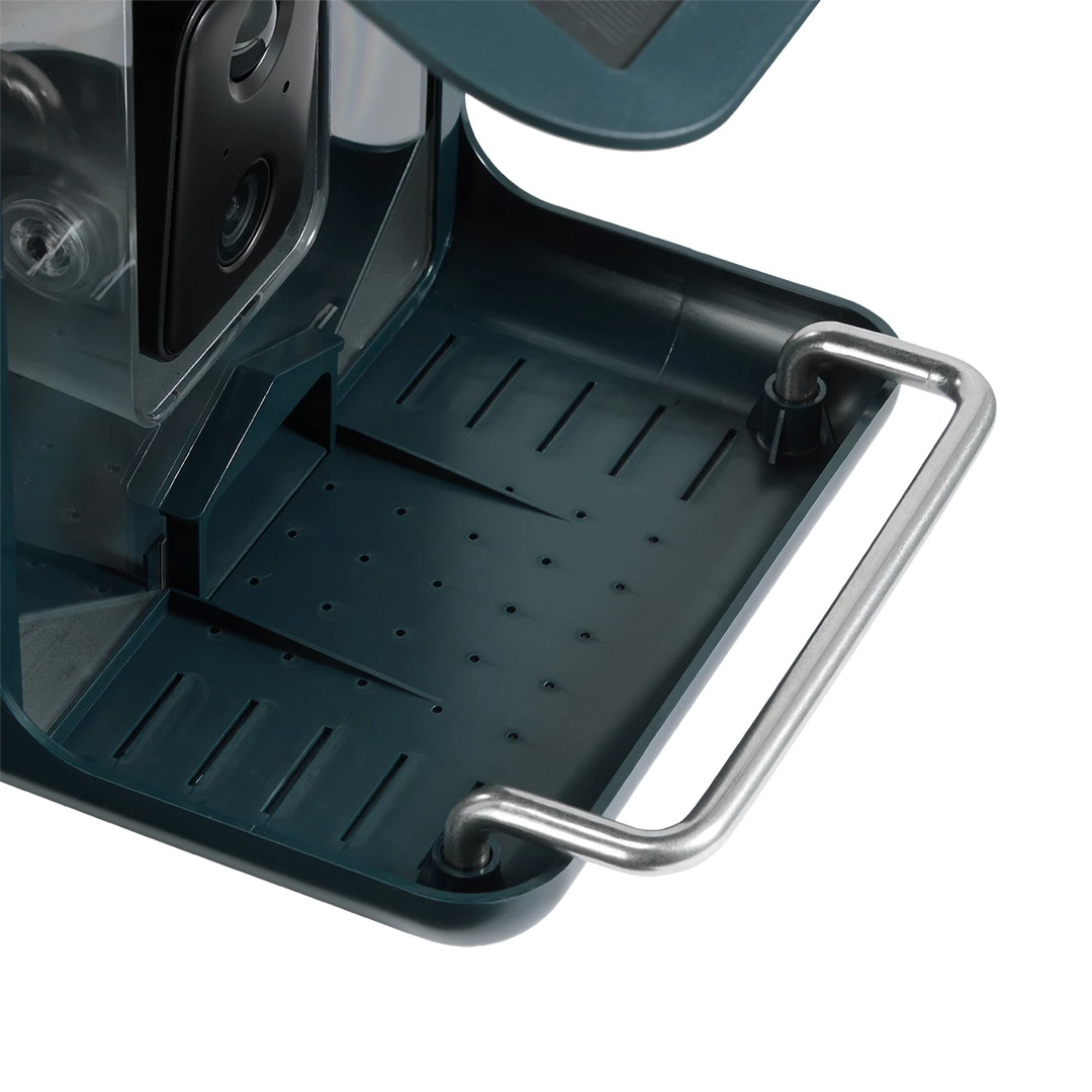 NatureSpy BirdCam Pro – Solar WiFi Bird Feeder Camera, Metal Perch for Squirrels