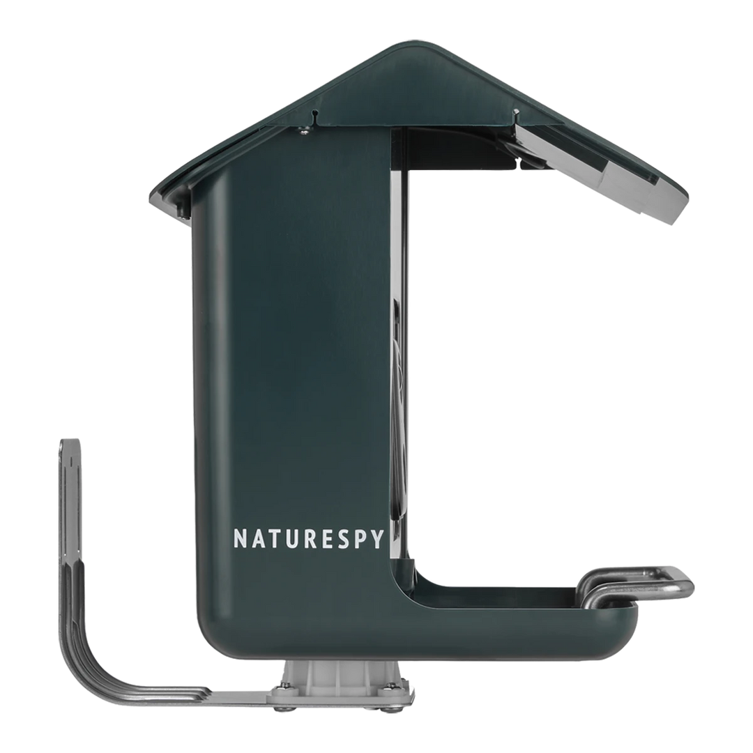 NatureSpy BirdCam Pro – Solar WiFi Bird Feeder Camera, Side View