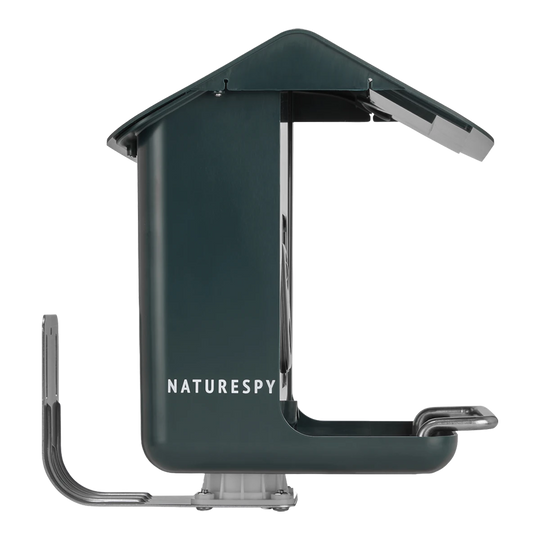 NatureSpy BirdCam Pro – Solar WiFi Bird Feeder Camera, Side View