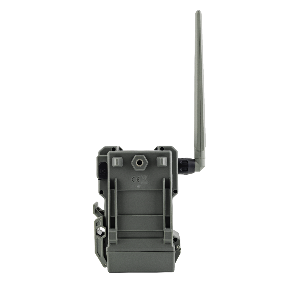 Image of the back side of a SpyPoint Flex-PLUS wireless trail camera