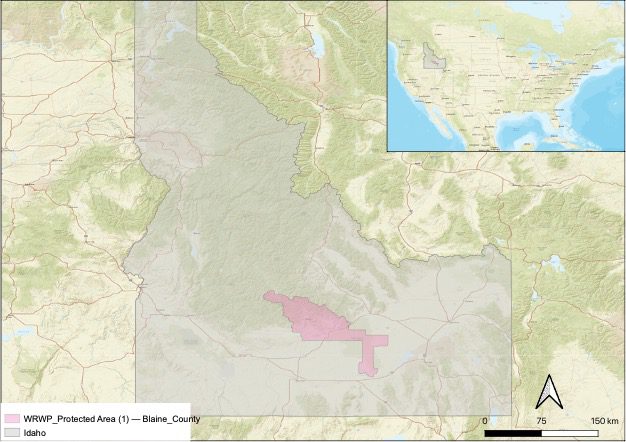 Project area map - Wood River Wolf Project